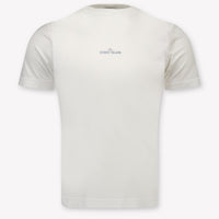 Stone Island Kids Boys T-Shirt In White