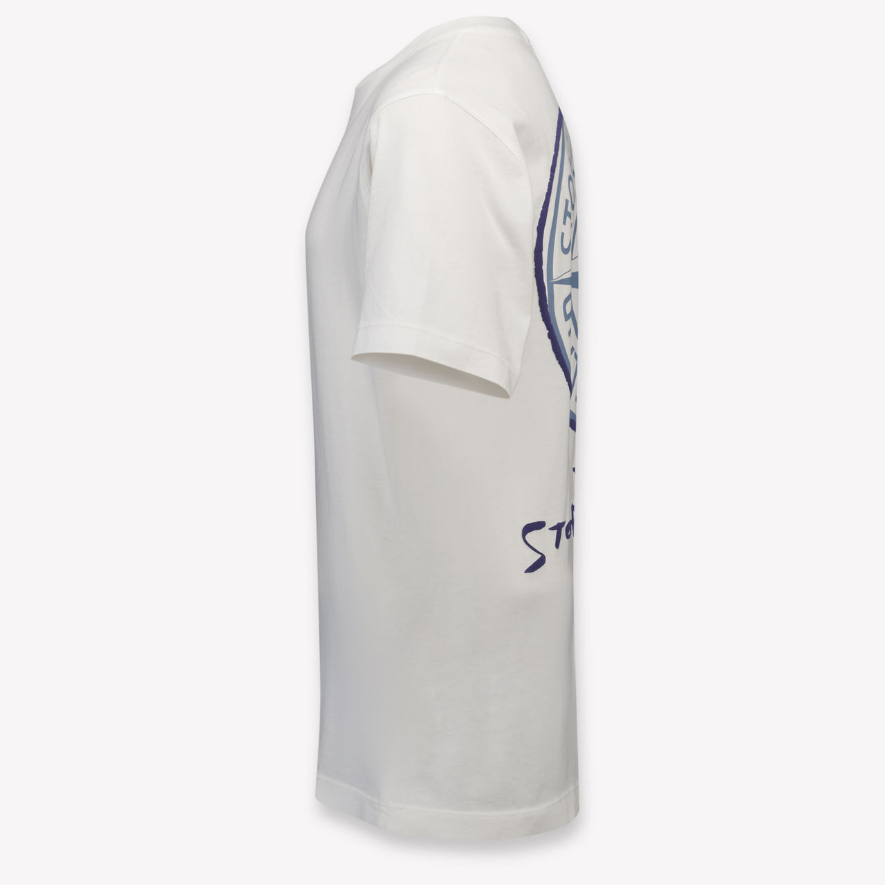 Stone Island Kids Boys T-Shirt In White