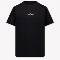 Stone Island Kinder Jongens T-Shirt In Zwart