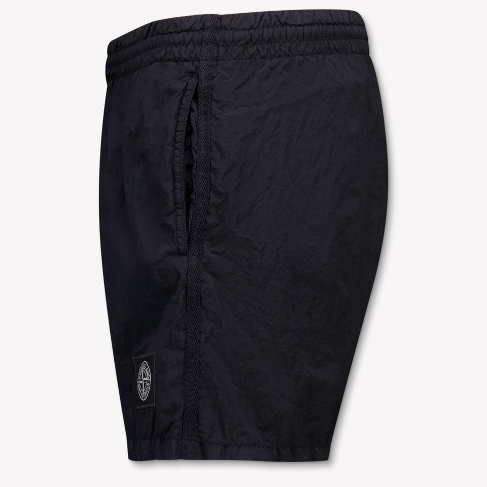Stone Island Kids Boys Swimwear In Navy