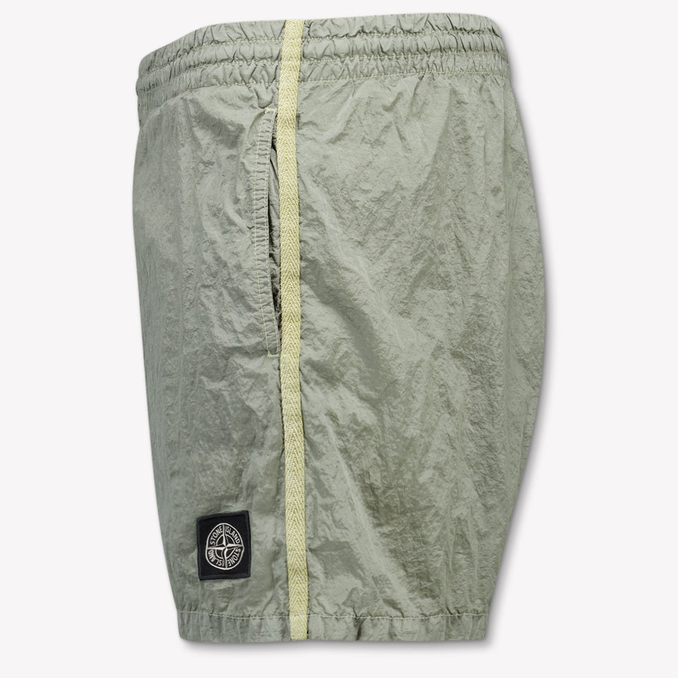 Stone Island Kids Boys Swimwear In Light Gray