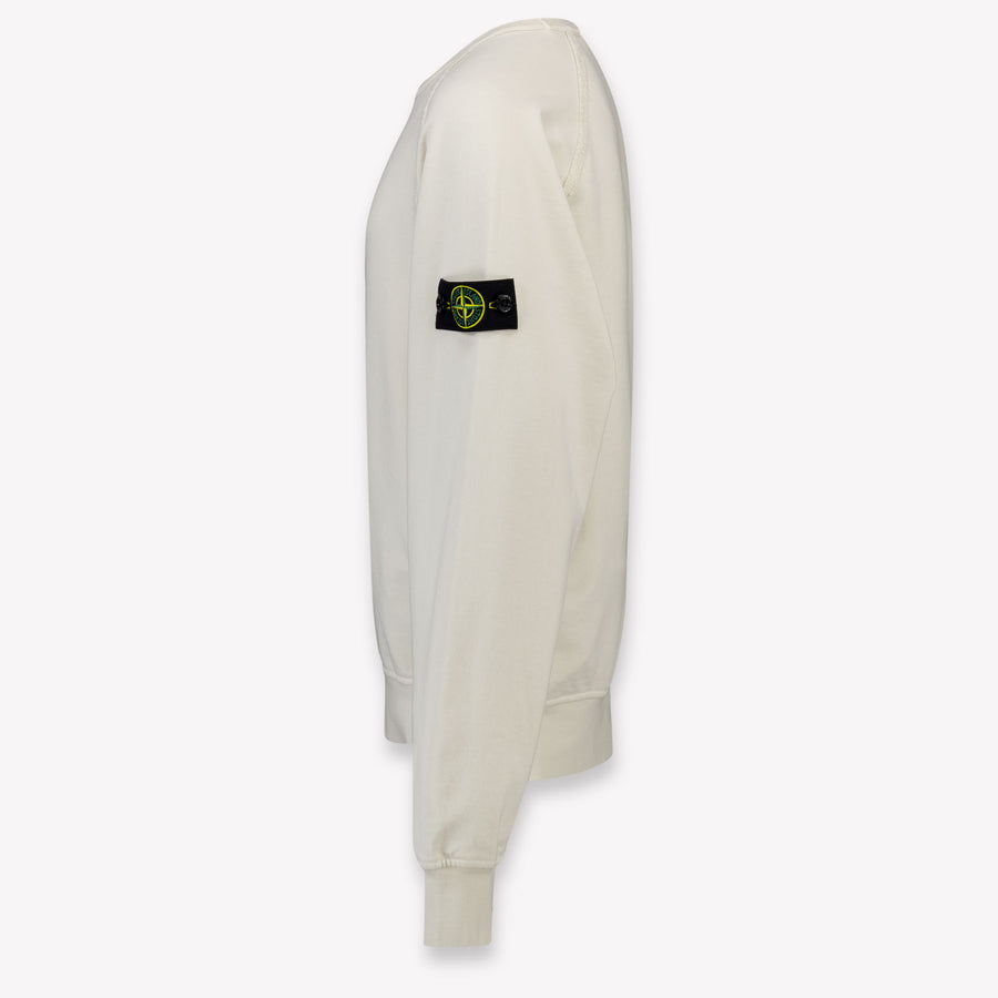 Stone Island Kids Boys Sweater In OffWhite