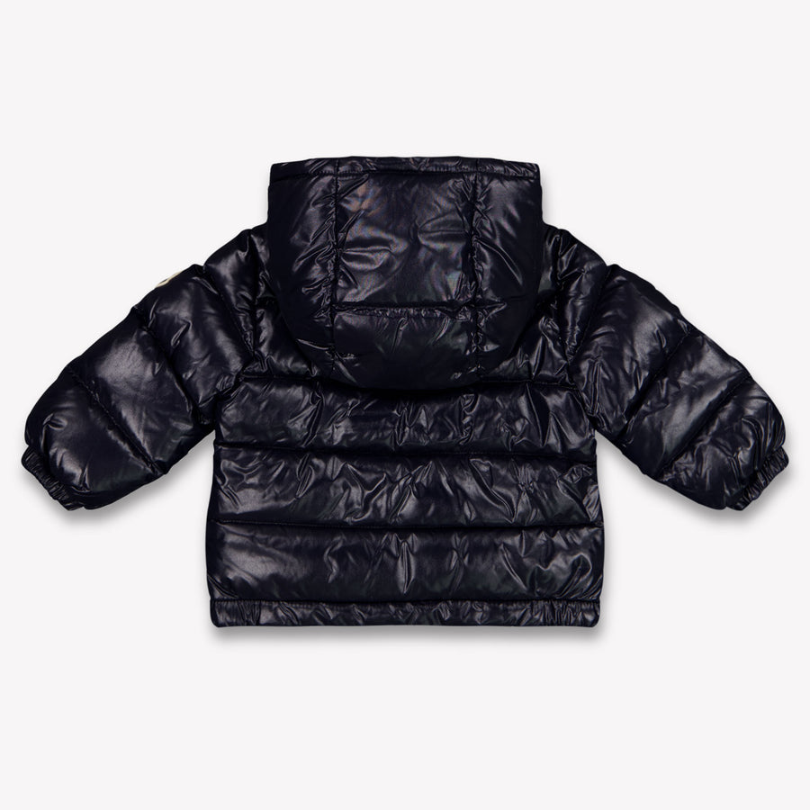 Moncler New Aubert Baby Jongens Winterjas In Navy