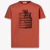 Moncler Kinder Jongens T-Shirt In Oranje