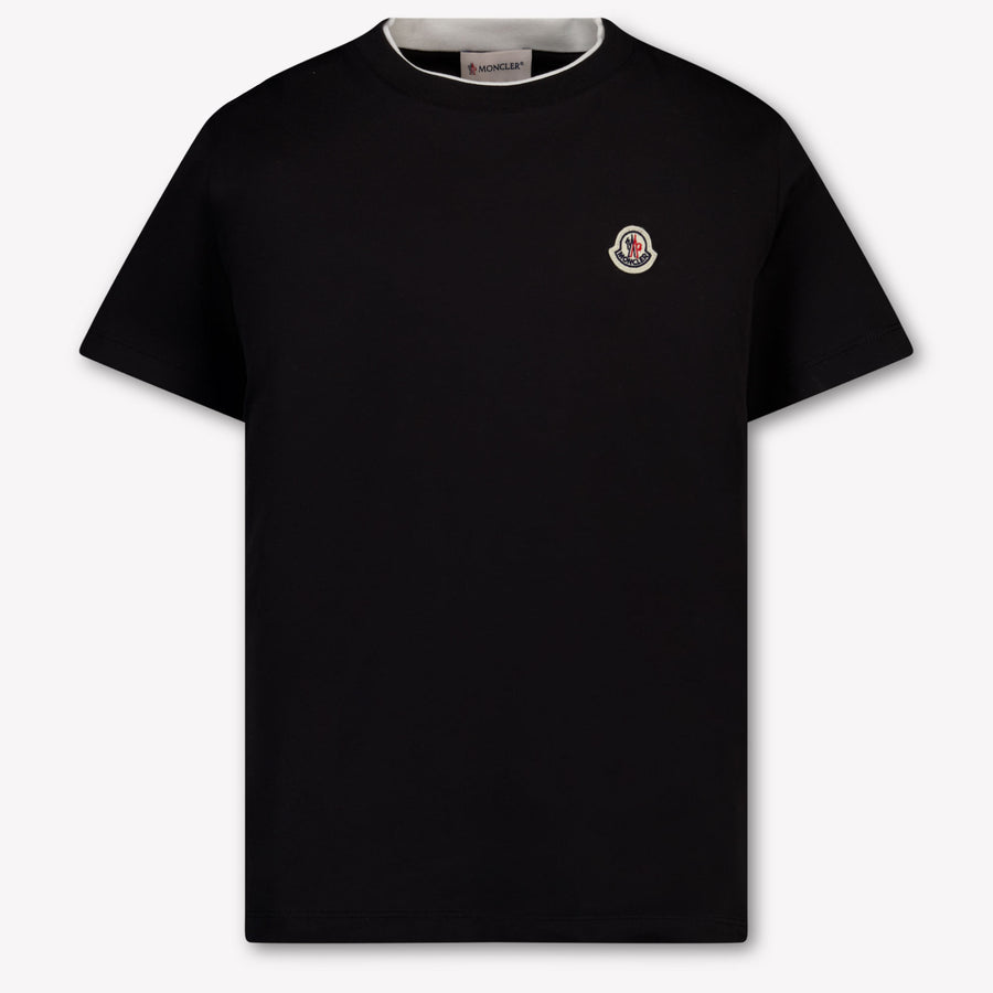 Moncler Boys T-Shirt in Black