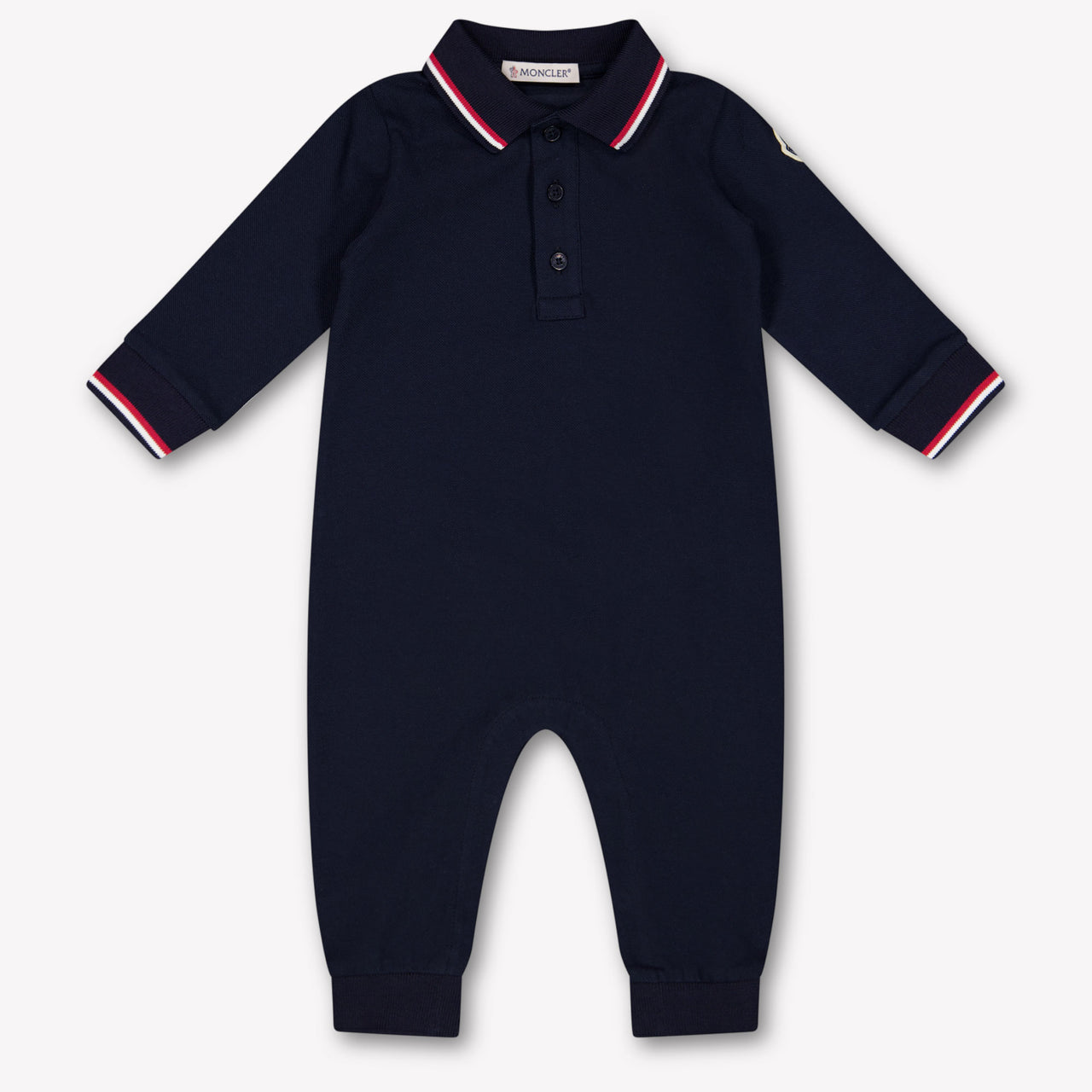 Moncler Baby Boys Playsuit In Navy