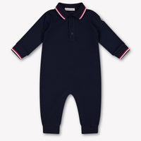 Moncler Baby Boys Playsuit In Navy