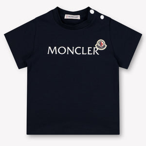 Moncler Baby Jongens T-Shirt In Navy