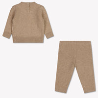 Moncler Baby Unisex Setje In Beige