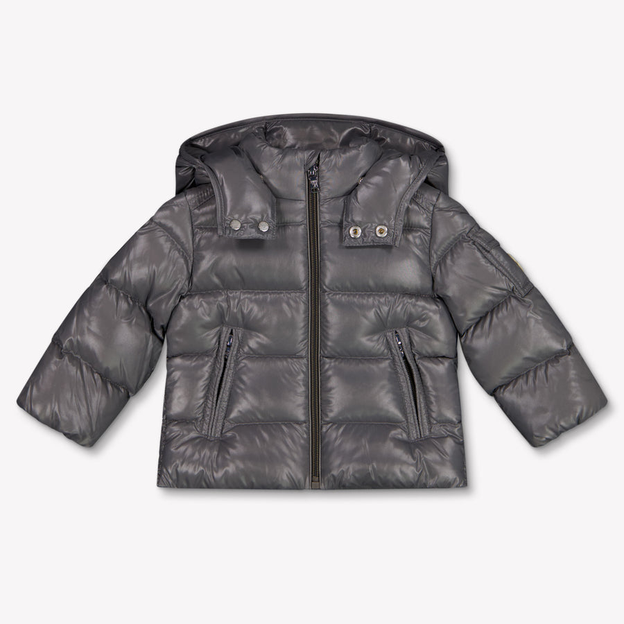 Moncler Maya Baby Jongens Winterjas In Grijs