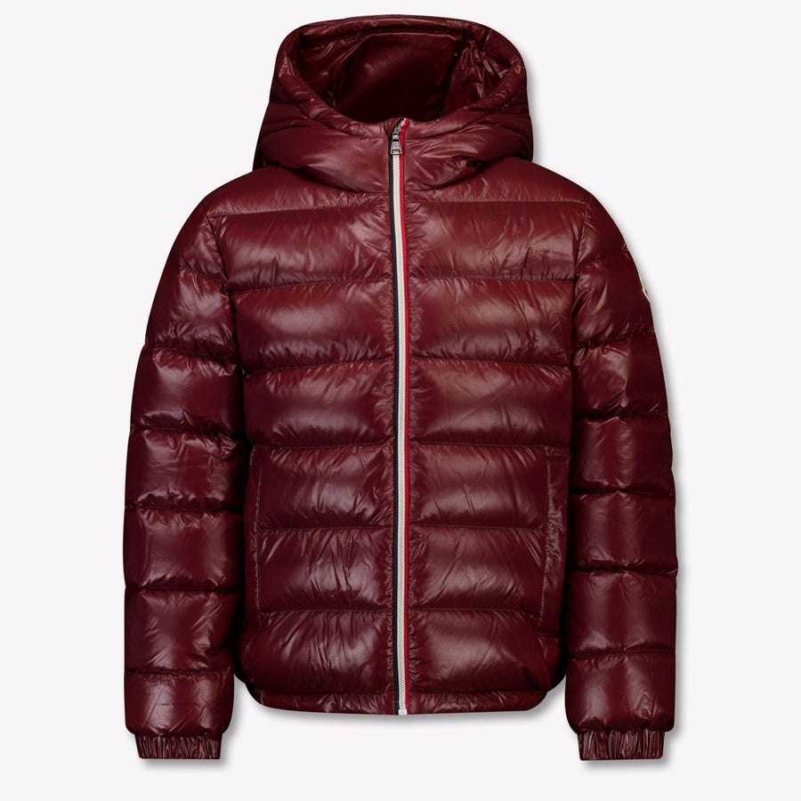 Moncler New Aubert Boys Winter Jacket in Bordeaux