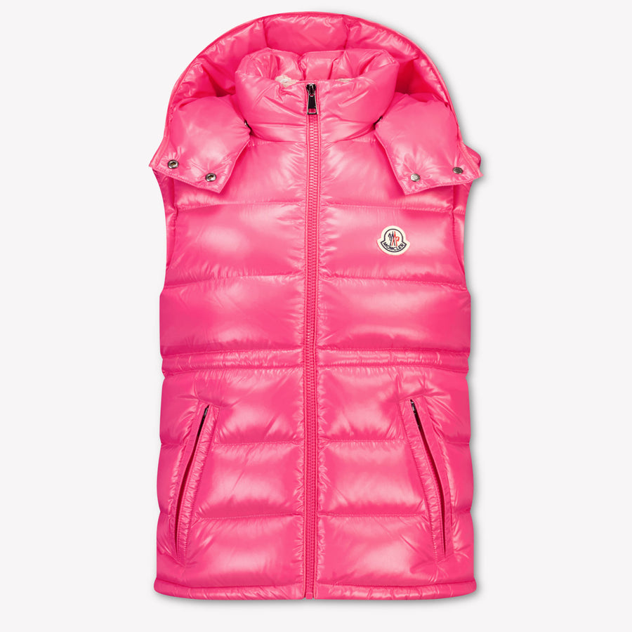 Moncler Ania Kids Girls Bodywarmer In Fuchsia