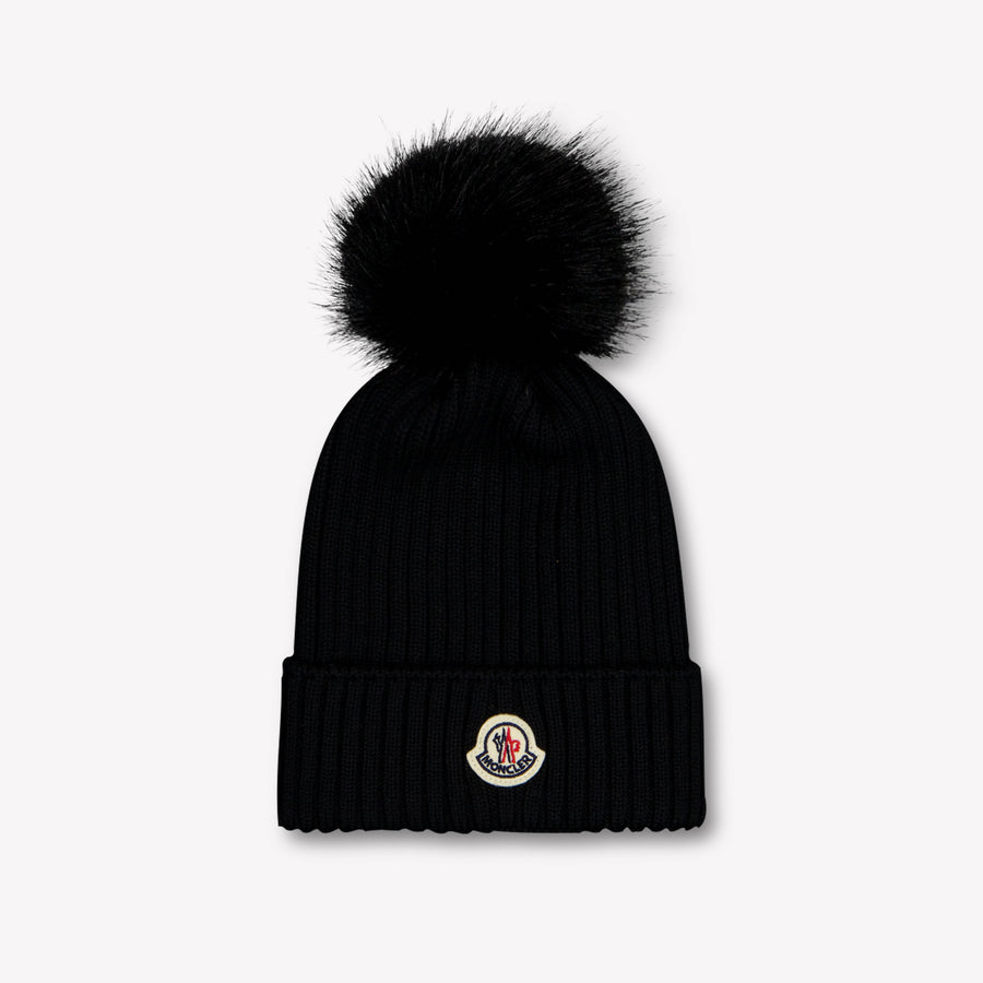 Moncler Kinder Meisjes Muts In Zwart