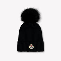 Moncler Kids Girls Hat In Black