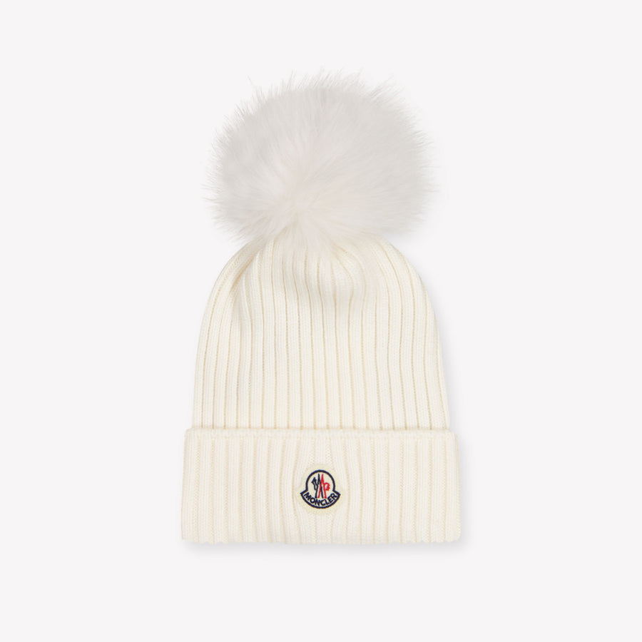 Moncler Kinder Meisjes Muts In Off White