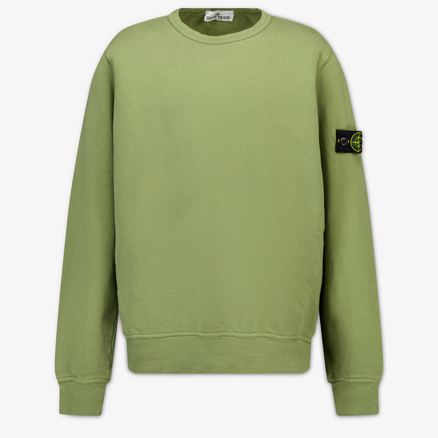 Stone Island Boys Sweater in Olive Green