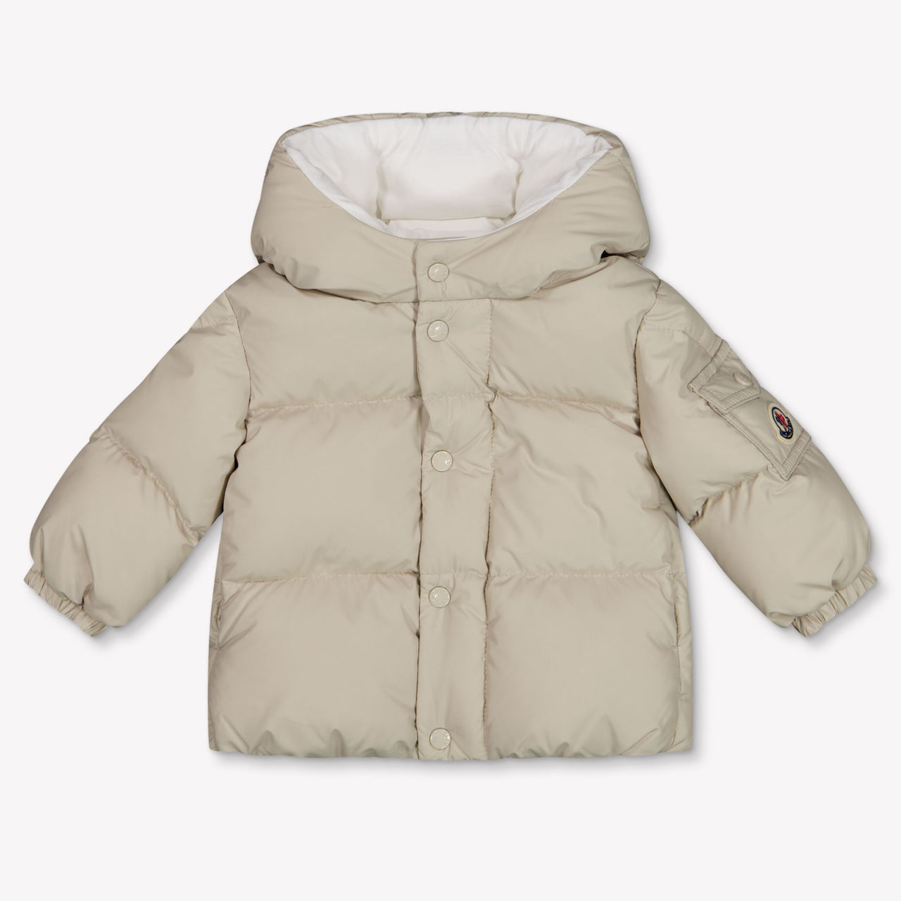 Moncler Jareth Baby Unisex Jackets In Beige