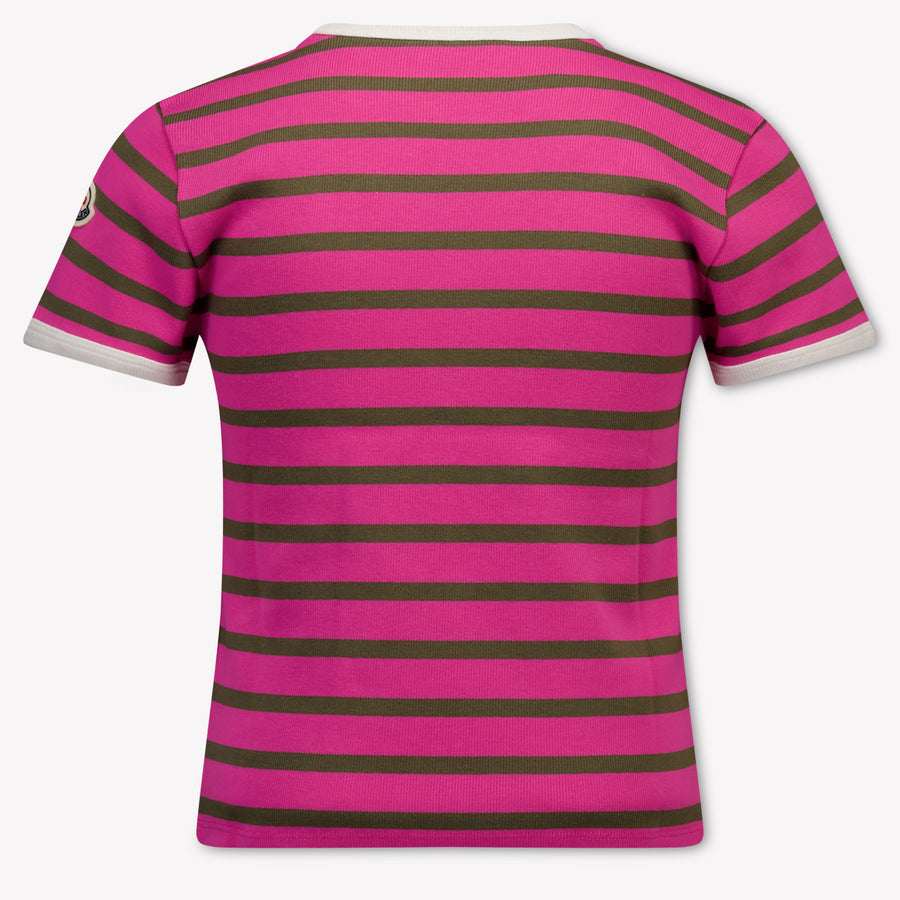 Moncler Kids Girls T-Shirt In Fuchsia