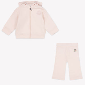 Moncler Baby Girls Jogging suit In Light Pink