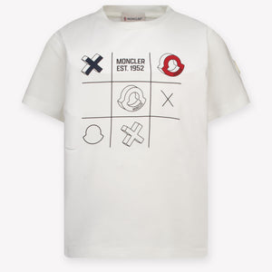 Moncler Kinder Jongens T-Shirt In Wit