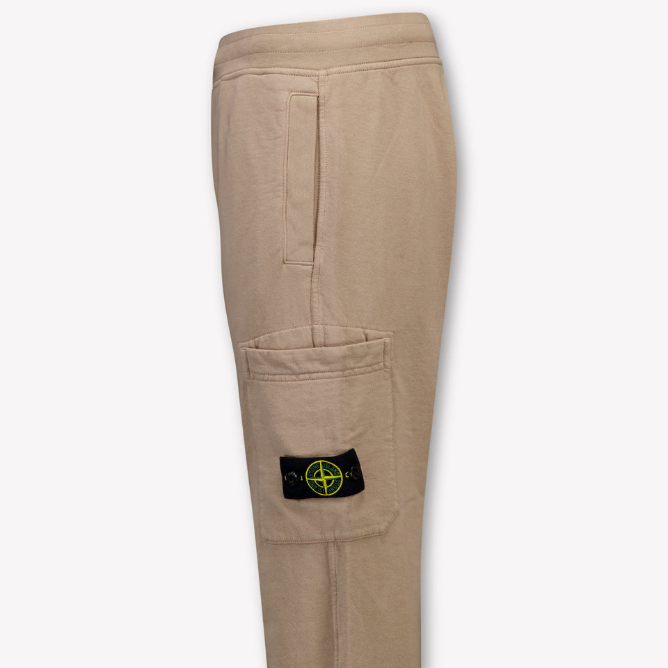 Stone Island Kinder Jongens Broek In Licht Bruin