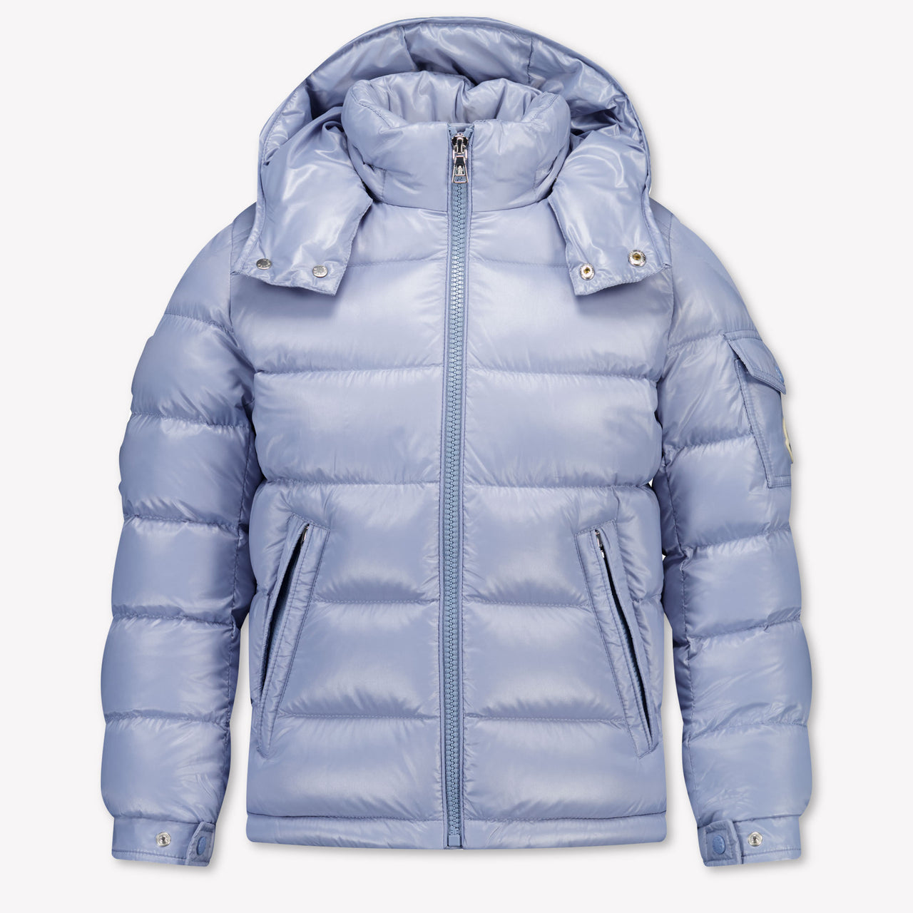 Moncler New Maya Kinder Jongens Winterjas In Licht Blauw