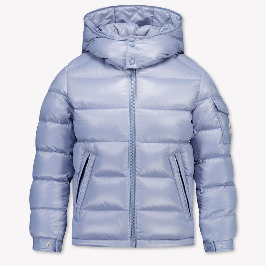 Moncler New Maya Kinder Jongens Winterjas In Licht Blauw