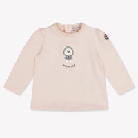 Moncler Baby Girls T-Shirt In Light Pink