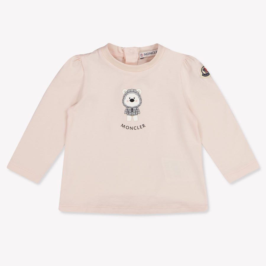 Moncler Baby Girls T-Shirt In Light Pink