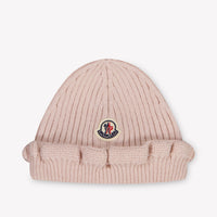 Moncler Baby Girls Hat In Light Pink
