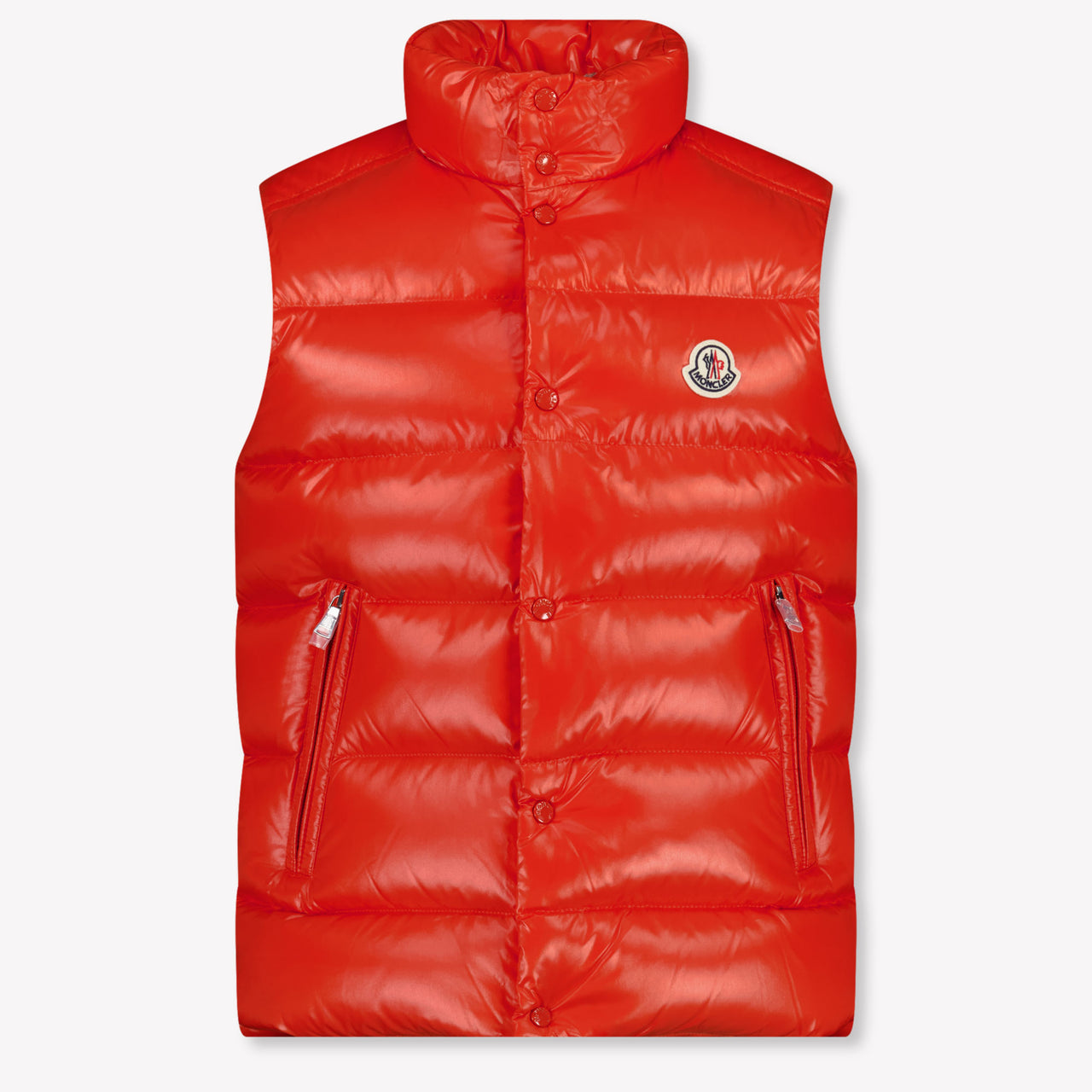 Moncler Tib Kids Boys Bodywarmer In Orange