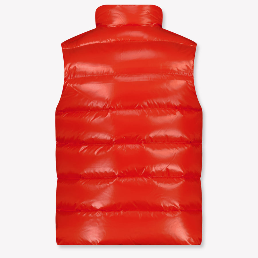 Moncler Tib Kids Boys Bodywarmer In Orange