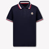 Moncler Kids Boys Polo In Navy