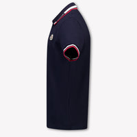 Moncler Kids Boys Polo In Navy