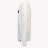 Stone Island Kinder Jongens T-Shirt In Wit