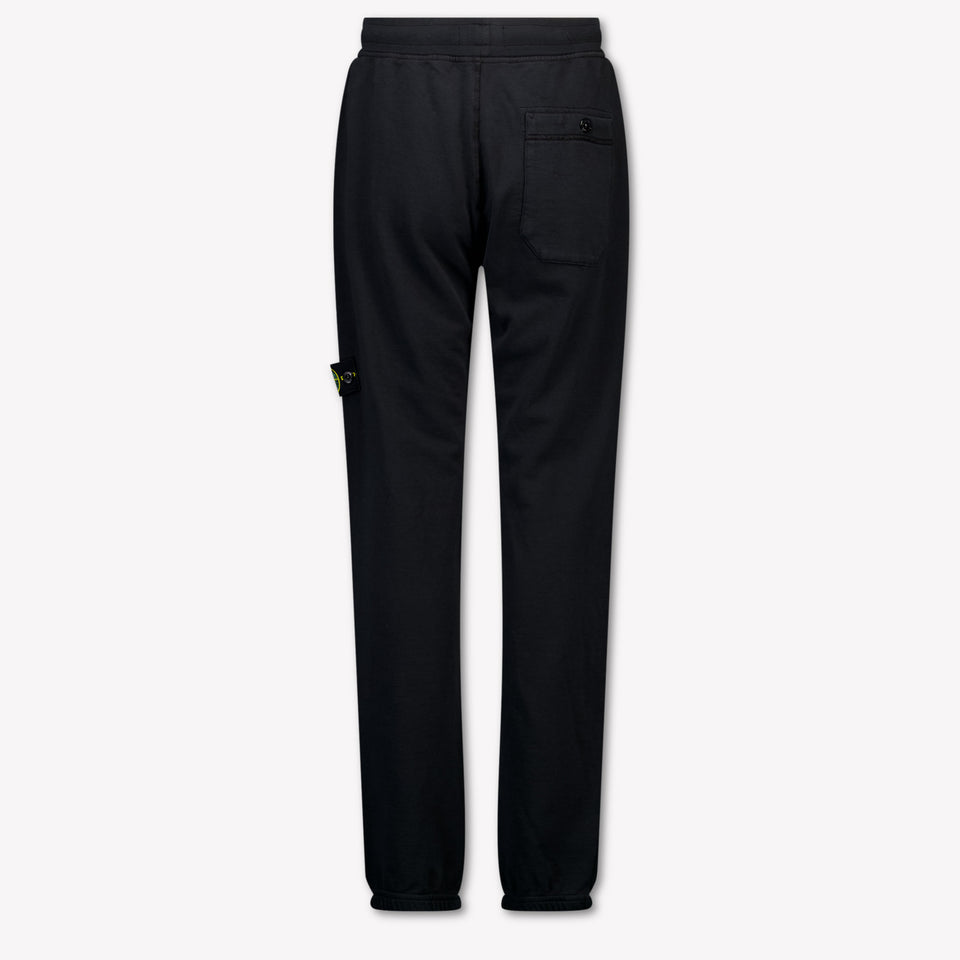 Stone Island Kids Boys Pants In Black
