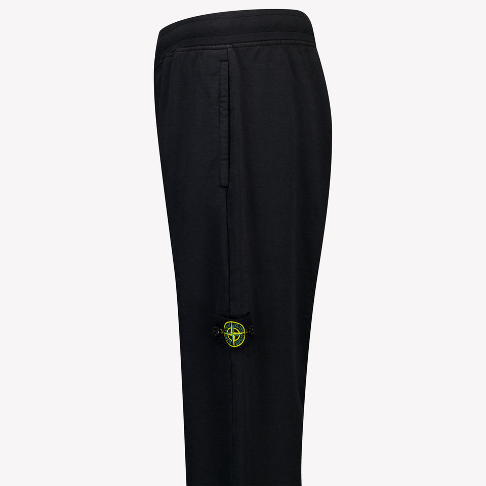 Stone Island Kids Boys Pants In Black