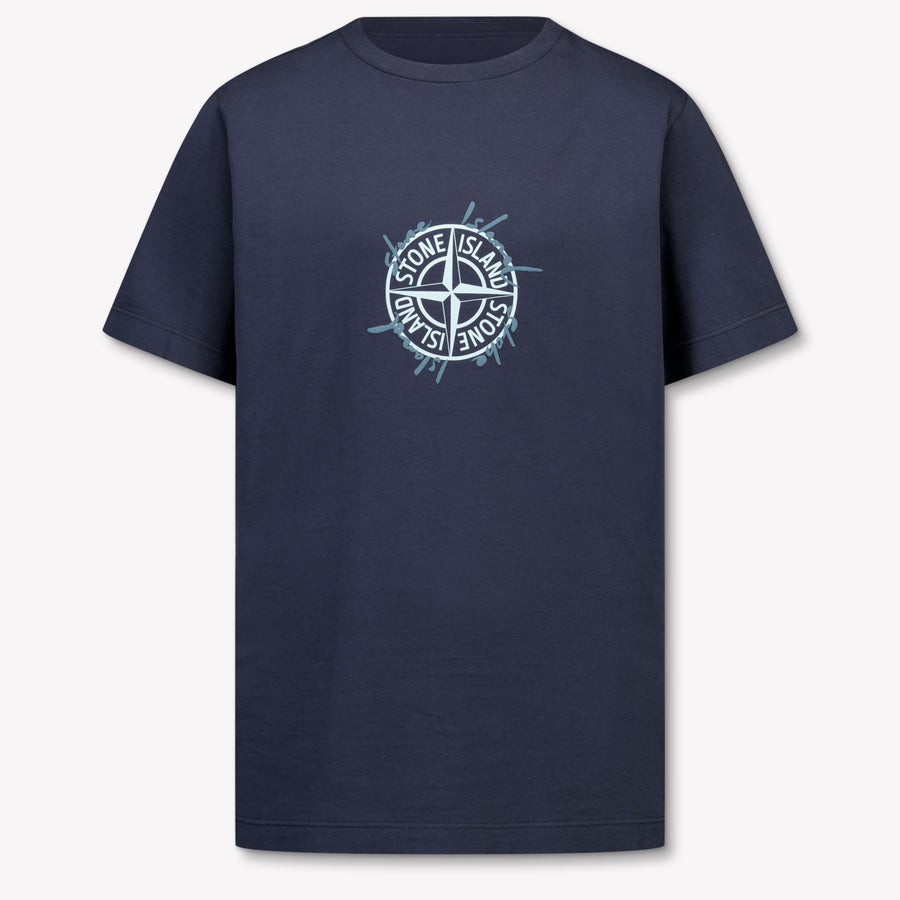 Stone Island Kids Boys T-Shirt In Navy