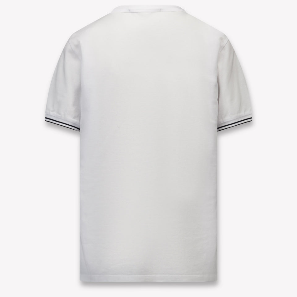 Stone Island Kinder Jongens T-Shirt In Wit