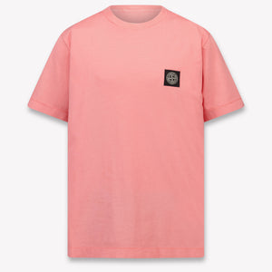 Stone Island Kids Boys T-Shirt In Red