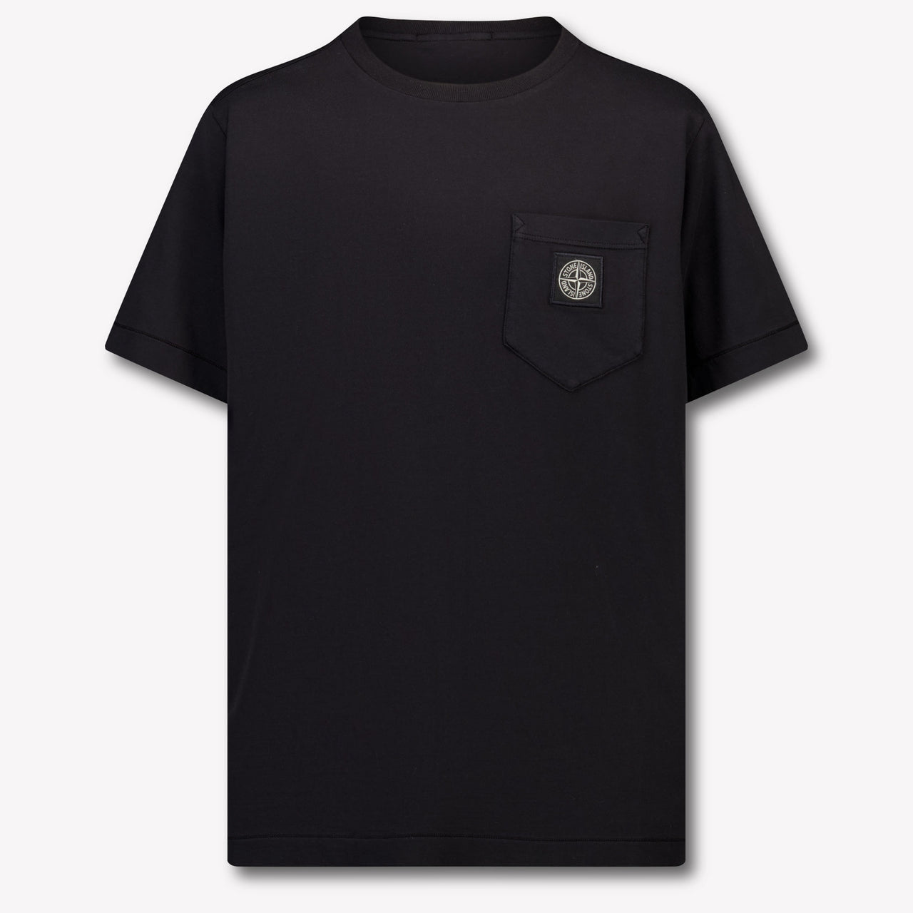 Stone Island Kinder Jongens T-Shirt In Zwart