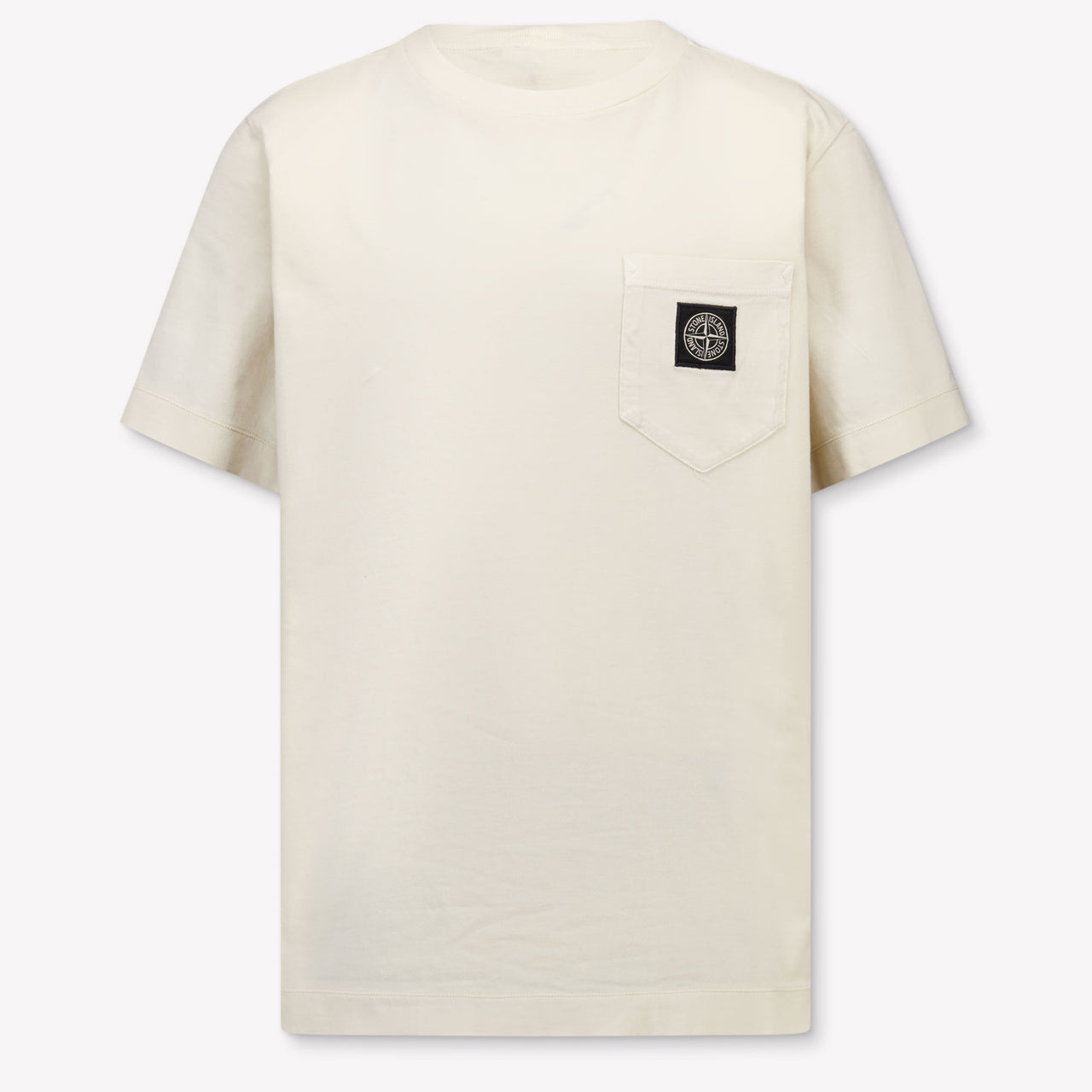 Stone Island Kids Boys T-Shirt In OffWhite