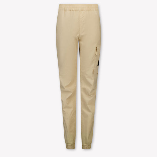 Stone Island Kids Boys Pants In Beige