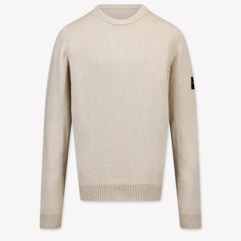 Stone Island Kids Boys Sweater In Beige