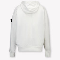 Stone Island Kids Boys Cardigan In White