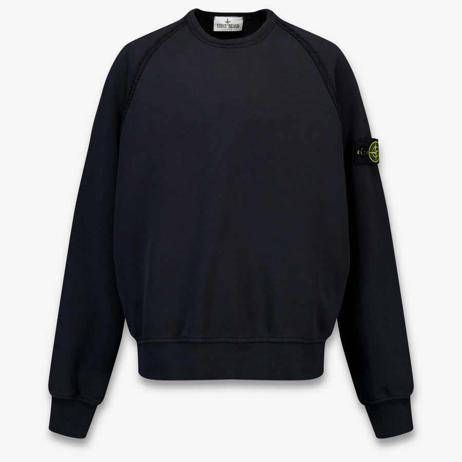 Stone Island Kids Boys Sweater In Black
