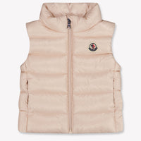 Moncler Ghany Baby Girls Bodywarmer In Light Pink