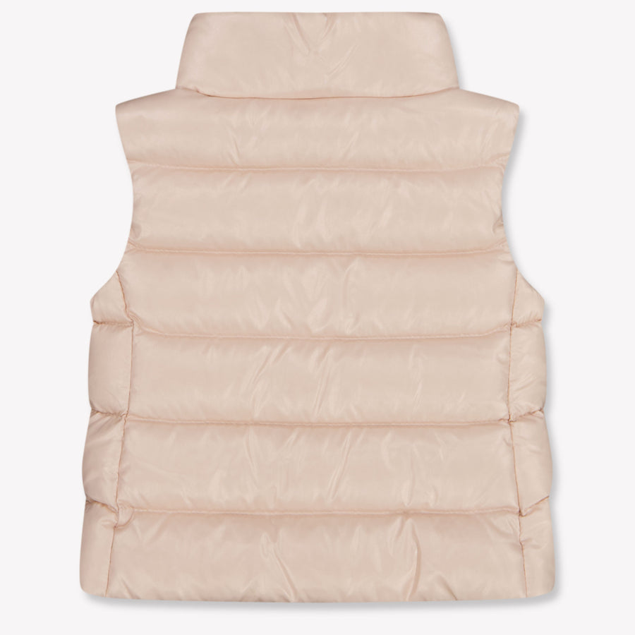 Moncler Ghany Baby Girls Bodywarmer In Light Pink