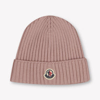 Moncler Kids Girls Hat In Light Pink