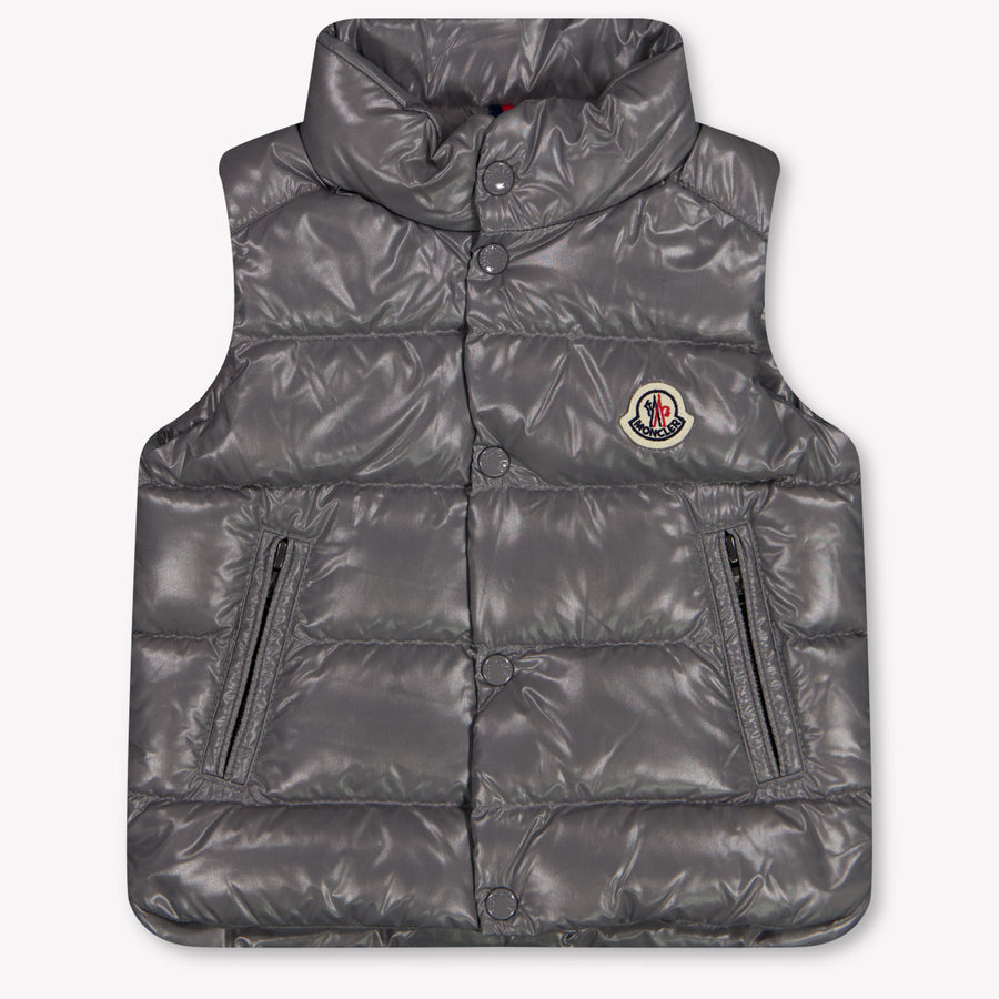 Moncler Bernard Baby Boys Gilet in Grey